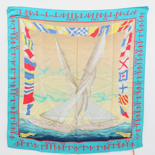 ヨットの爽やかさがいい エルメスのスカーフを買取しました