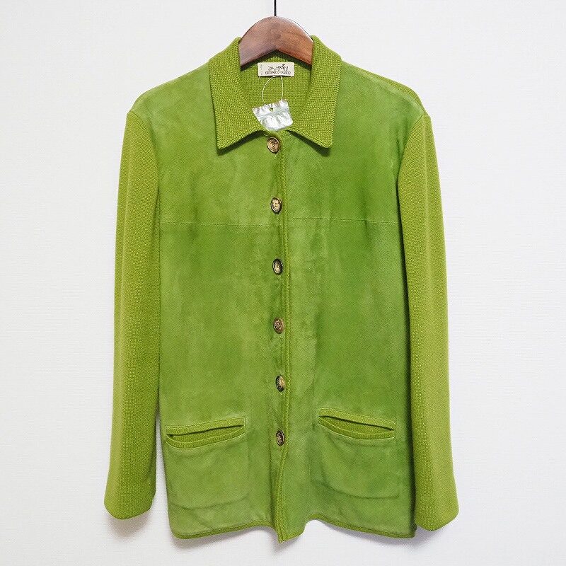 グリーンの鮮やかさがいい エルメスのジャケットを買取しました