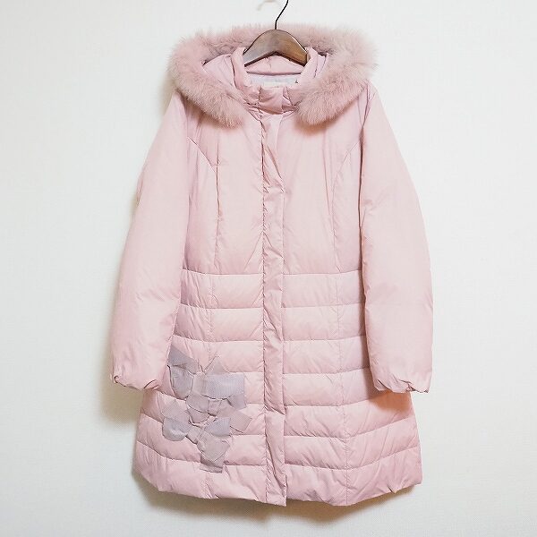 ふわふわピンクが可愛い ローズティアラのダウンコートを買取しました