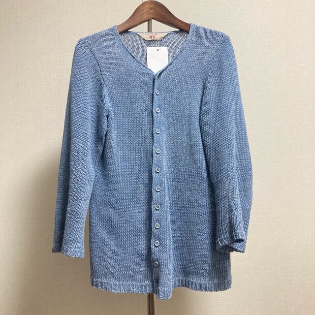 綺麗なブルー×麻が嬉しい フォーティファイブアールピーエムのカーディガンを買取しました