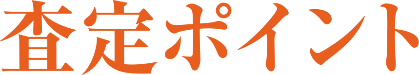 査定ポイント